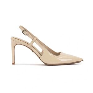 VINCE CAMUTO • Emily Travis Soft Buff Reveille Slingback Heels Includes Box